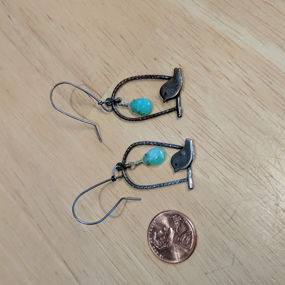 Bird Earrings - Picture 2 of 3